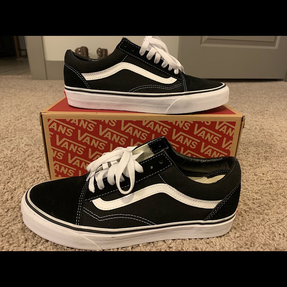 Vans Black and White Sneakers